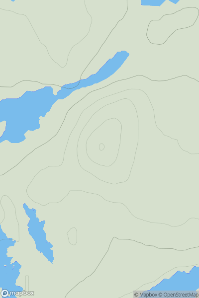 Thumbnail image for Fada Mor showing contour plot for surrounding peak
