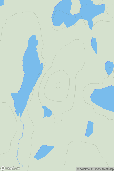 Thumbnail image for Fada Beag showing contour plot for surrounding peak
