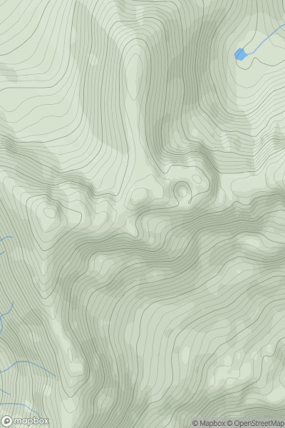 Thumbnail image for Sgurr a' Fionn Choire showing contour plot for surrounding peak