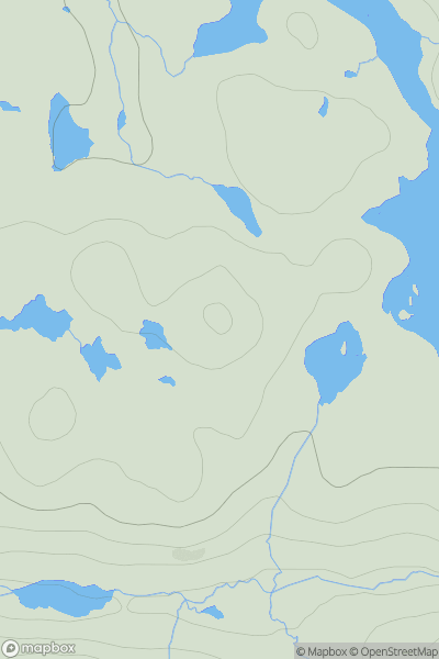 Thumbnail image for Cleit na h-Airde Molaich showing contour plot for surrounding peak