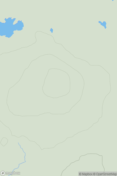 Thumbnail image for Beinn Phabail showing contour plot for surrounding peak