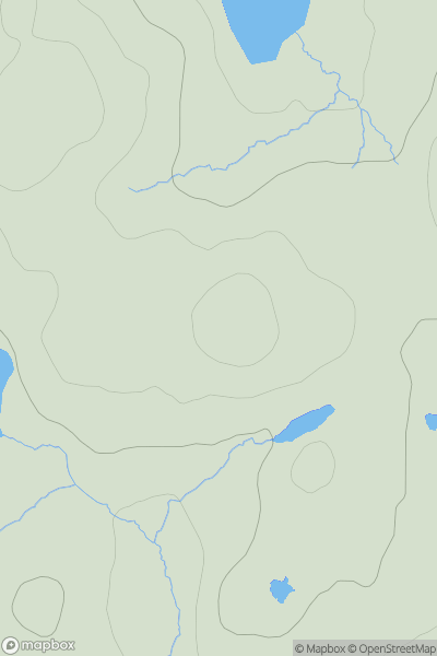 Thumbnail image for Cleit na Beiste showing contour plot for surrounding peak