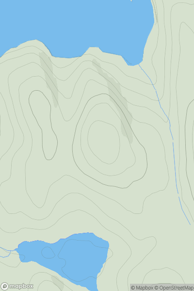 Thumbnail image for Beinn an Duin showing contour plot for surrounding peak
