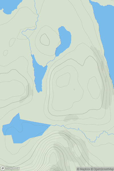 Thumbnail image for Lighe Mhor showing contour plot for surrounding peak