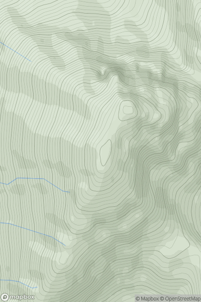 Thumbnail image for Blabheinn South Top showing contour plot for surrounding peak