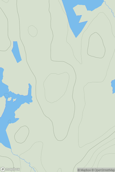 Thumbnail image for Cnoc na Cloich showing contour plot for surrounding peak