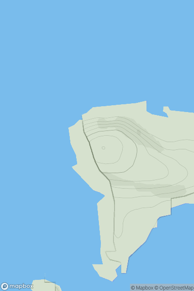 Thumbnail image for Siolaigh showing contour plot for surrounding peak