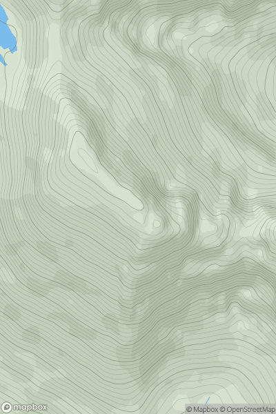 Thumbnail image for Sgurr nan Eag showing contour plot for surrounding peak