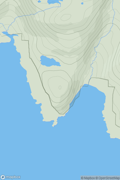 Thumbnail image for Coirnis showing contour plot for surrounding peak