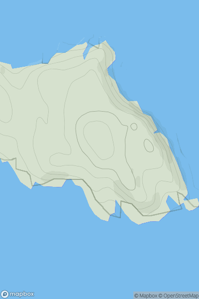 Thumbnail image for Cnoc an Tuill Dhuibh showing contour plot for surrounding peak