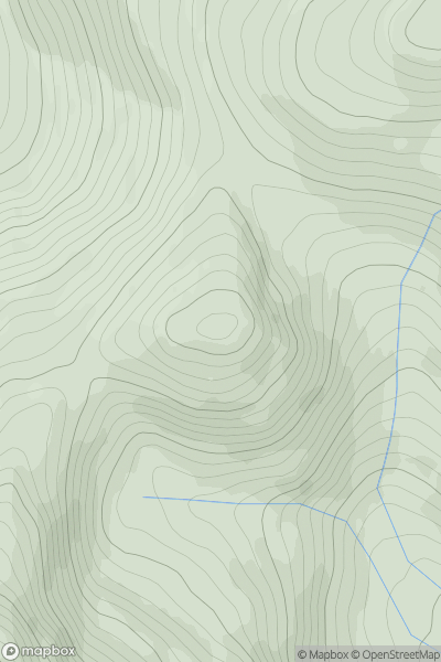 Thumbnail image for An Sgorr showing contour plot for surrounding peak