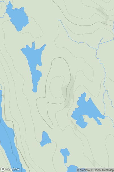 Thumbnail image for Cleite Beag Loch a' Bhreacaich showing contour plot for surrounding peak
