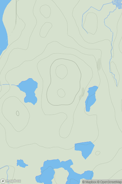 Thumbnail image for Cnoc Ard showing contour plot for surrounding peak