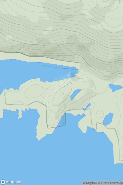 Thumbnail image for Aonaig Mhor Tamna Siar showing contour plot for surrounding peak