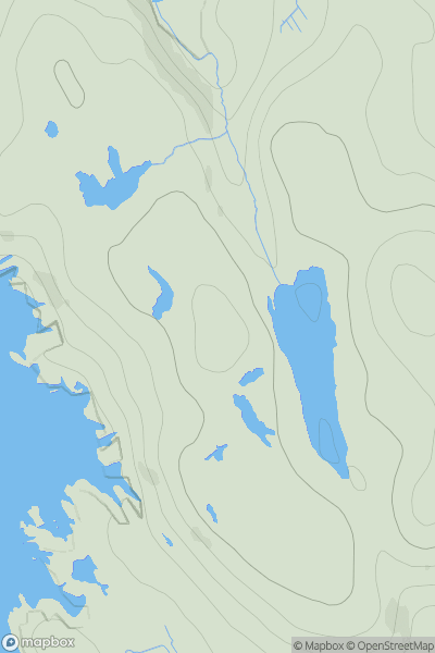 Thumbnail image for Stiogha Chnap showing contour plot for surrounding peak