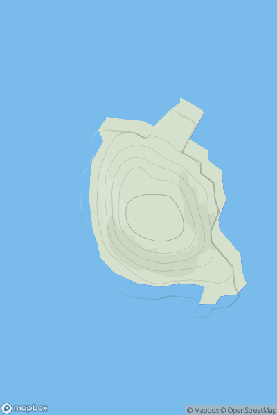 Thumbnail image for Fuaigh Beag showing contour plot for surrounding peak