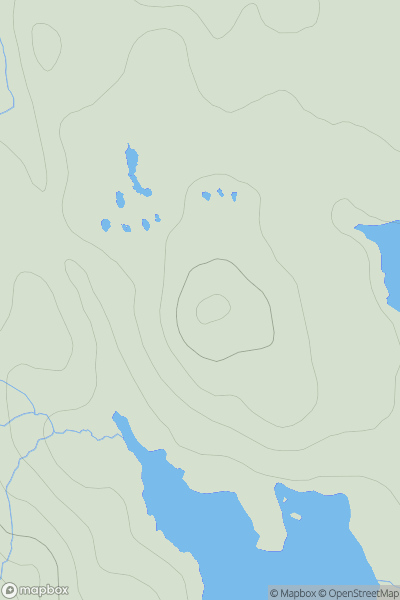 Thumbnail image for Sidhean Airigh Shader showing contour plot for surrounding peak