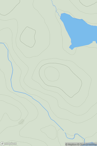 Thumbnail image for Cnoc Mullach Tom Tamh showing contour plot for surrounding peak