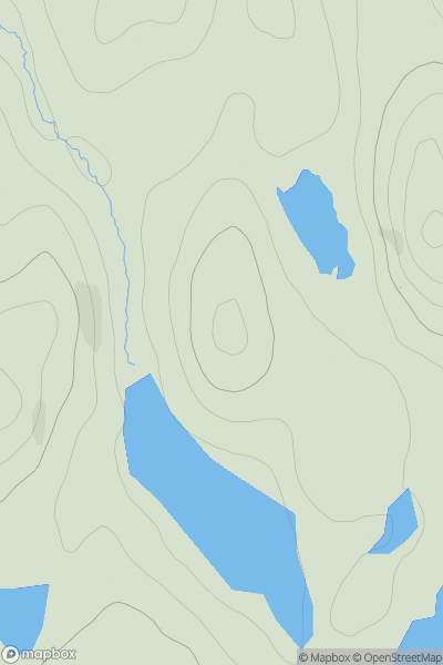Thumbnail image for Beinn Raodhuill showing contour plot for surrounding peak