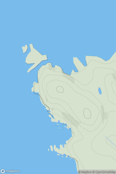 Thumbnail image for Suil Bhiorach showing contour plot for surrounding peak