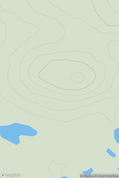 Thumbnail image for Leathbhal showing contour plot for surrounding peak