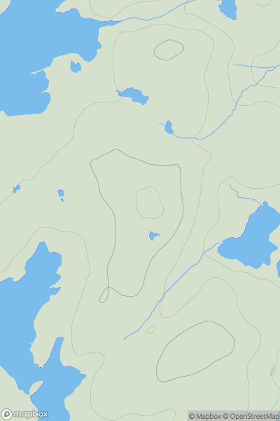 Thumbnail image for Cnoc Glaic na Blathaich showing contour plot for surrounding peak
