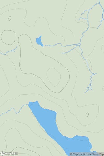 Thumbnail image for Druim Bioraig showing contour plot for surrounding peak