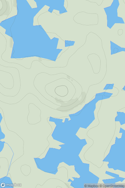 Thumbnail image for Druim na h-Uamh showing contour plot for surrounding peak