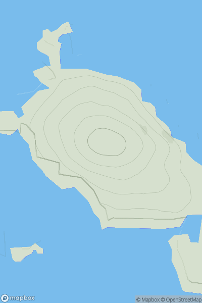Thumbnail image for Tobha Beag showing contour plot for surrounding peak