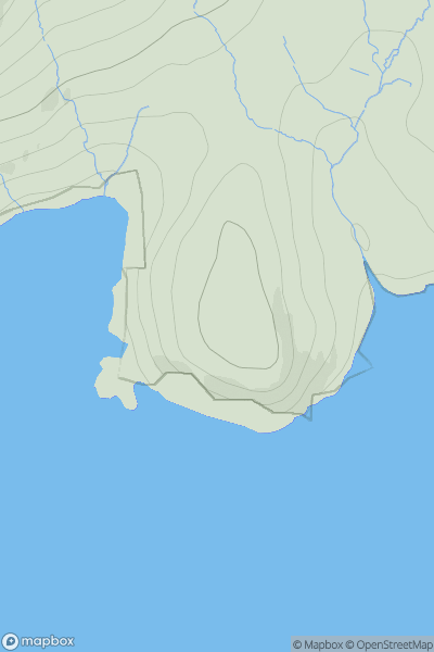 Thumbnail image for Aird Chathanais showing contour plot for surrounding peak