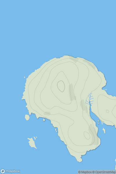 Thumbnail image for Sgeotasaigh showing contour plot for surrounding peak