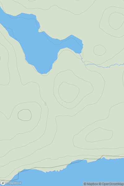 Thumbnail image for Mircill Mhor showing contour plot for surrounding peak