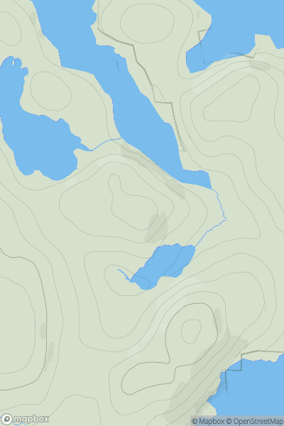 Thumbnail image for Cnoc Berul showing contour plot for surrounding peak
