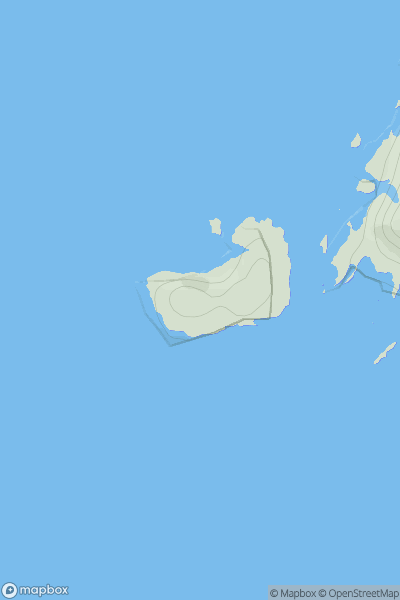 Thumbnail image for Eilean Molach showing contour plot for surrounding peak
