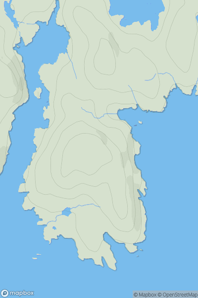 Thumbnail image for Aird Bheag showing contour plot for surrounding peak