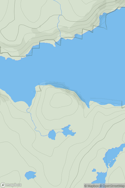 Thumbnail image for Cnoc Creag an Fhuaraidh showing contour plot for surrounding peak