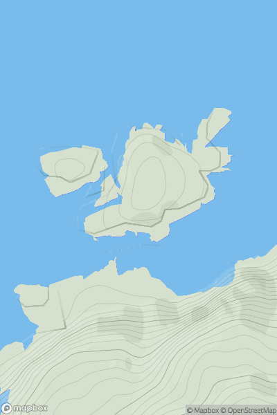 Thumbnail image for Cearstaigh showing contour plot for surrounding peak