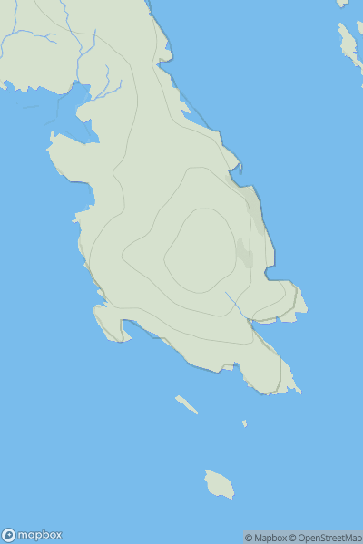 Thumbnail image for Rubha Reinis showing contour plot for surrounding peak