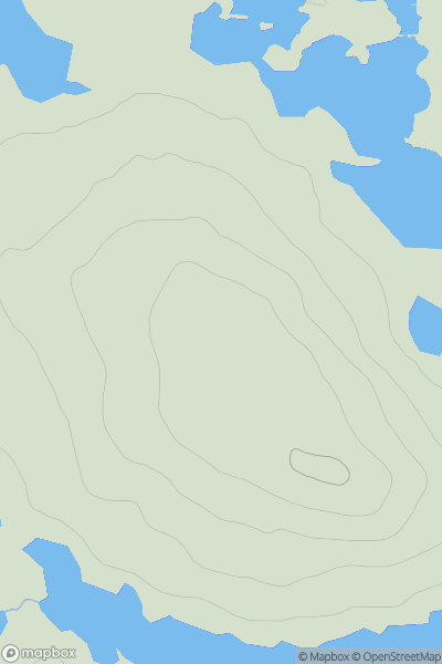 Thumbnail image for Croanabhal showing contour plot for surrounding peak