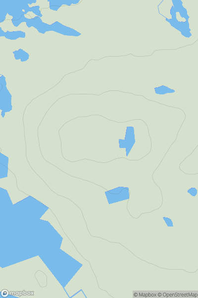 Thumbnail image for Fliseabhal showing contour plot for surrounding peak