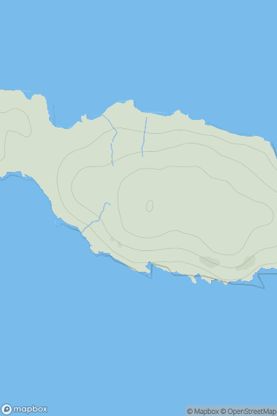 Thumbnail image for Uidh Bhatarsaigh showing contour plot for surrounding peak