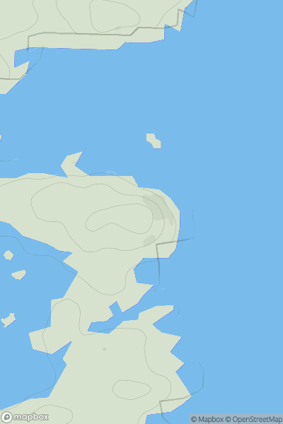 Thumbnail image for Rubha Mhic Gille-mhicheil showing contour plot for surrounding peak