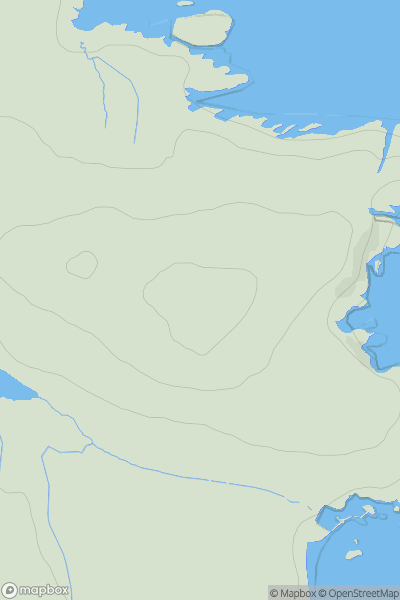 Thumbnail image for An Cnoc Ard showing contour plot for surrounding peak