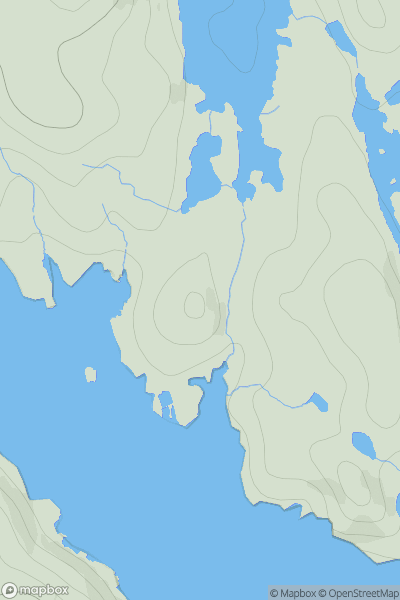 Thumbnail image for Aird Harmasaig showing contour plot for surrounding peak
