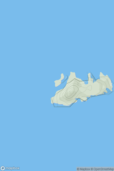 Thumbnail image for Stac nam Balg showing contour plot for surrounding peak