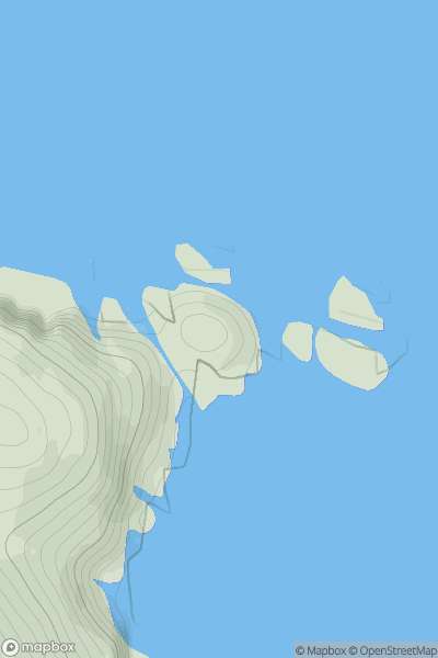 Thumbnail image for Solon Mor showing contour plot for surrounding peak