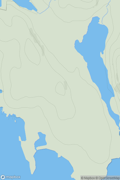 Thumbnail image for Cnoc Iseal showing contour plot for surrounding peak