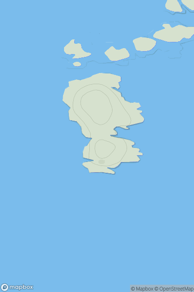 Thumbnail image for Caisteal an Reubadair showing contour plot for surrounding peak