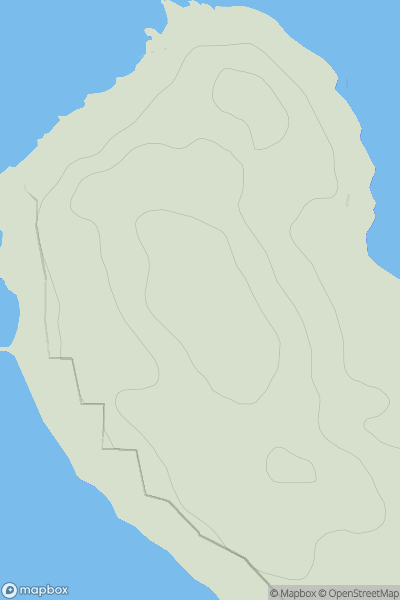 Thumbnail image for Ceileagraigh showing contour plot for surrounding peak