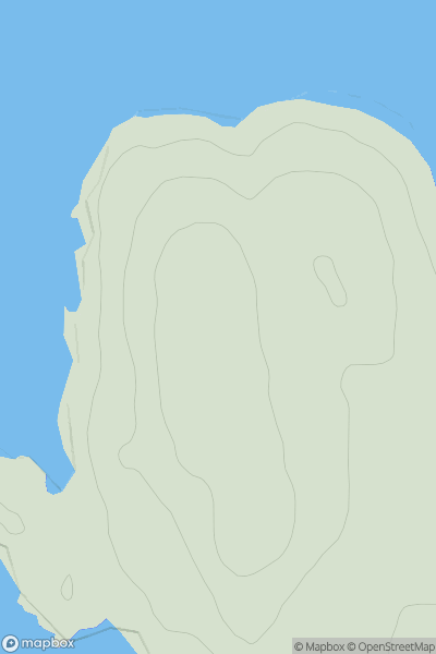 Thumbnail image for Aird Callanish showing contour plot for surrounding peak